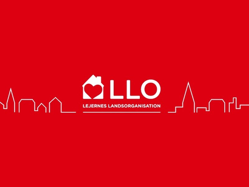 Rød By Illustration med logo